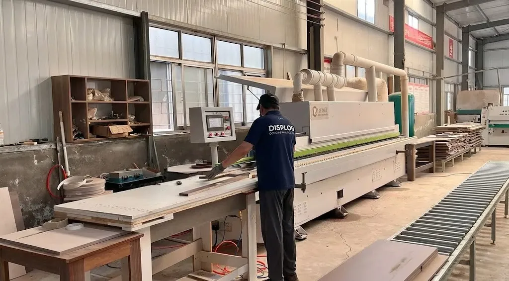 Quality control and display cabinet inspection area