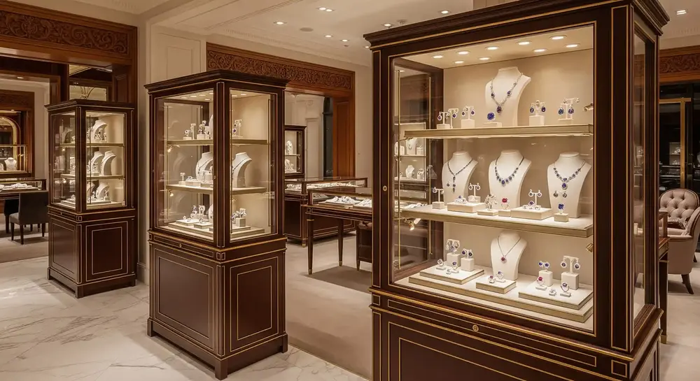 Premium Retail Display Cabinets - Jewelry showcases and store fixtures by Displon