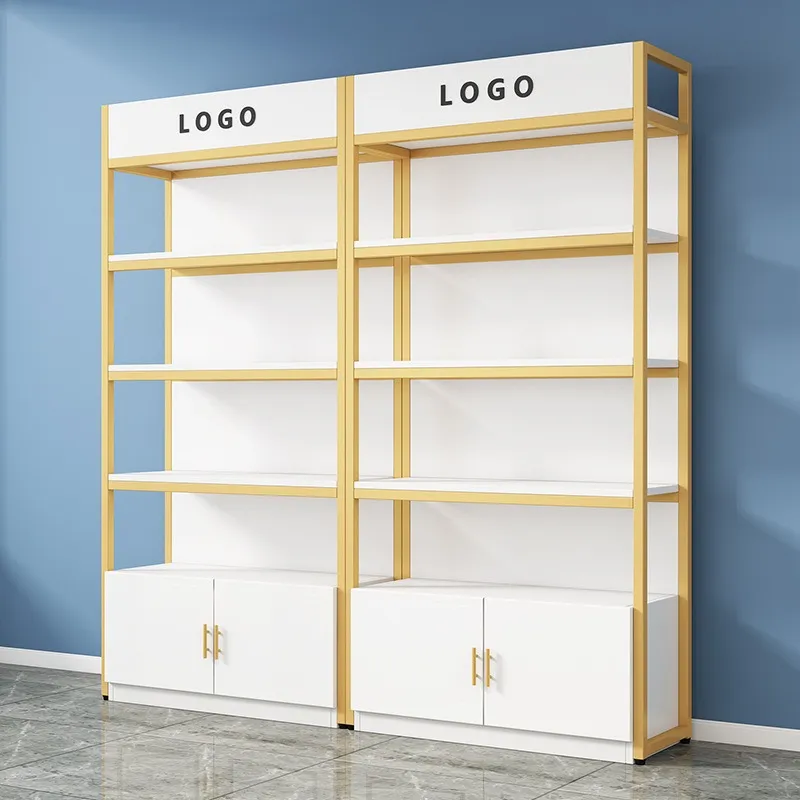 化妝品展示架 - 美容店金屬框架零售貨架 - Image 2