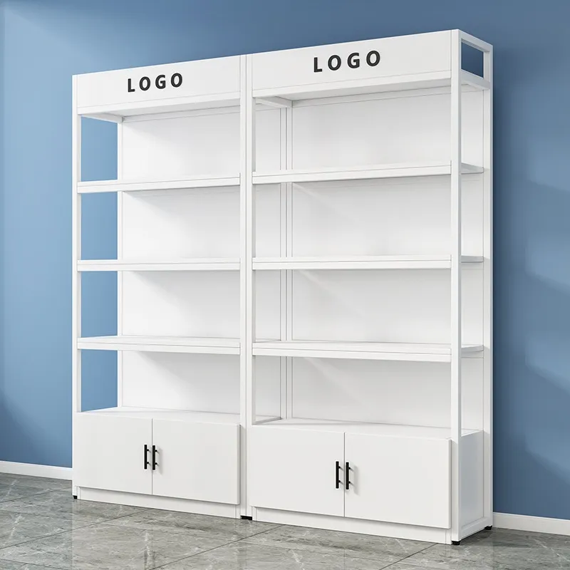 化妝品展示架 - 美容店金屬框架零售貨架 - Image 1