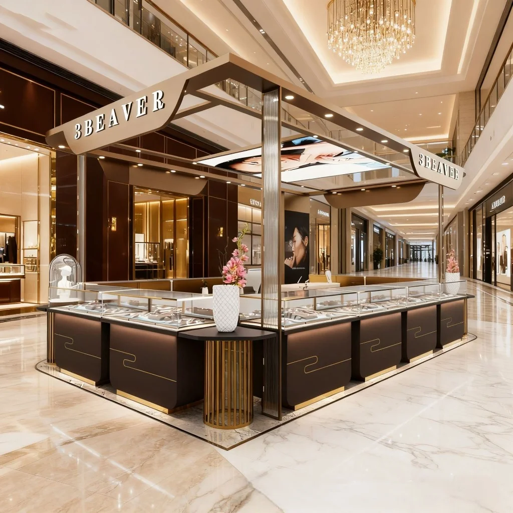 كشك مجوهرات للمول - منصة عرض تجارية - Image 3