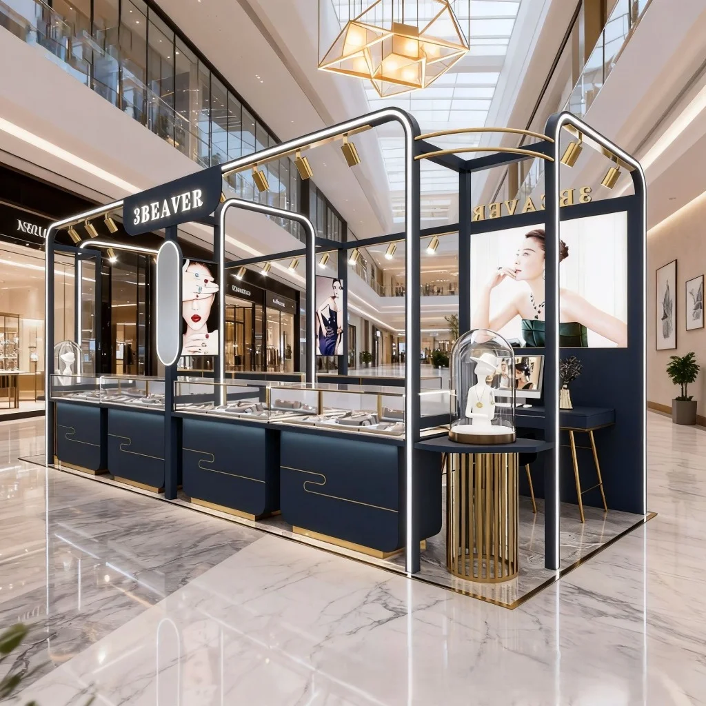 كشك مجوهرات للمول - منصة عرض تجارية - Image 5